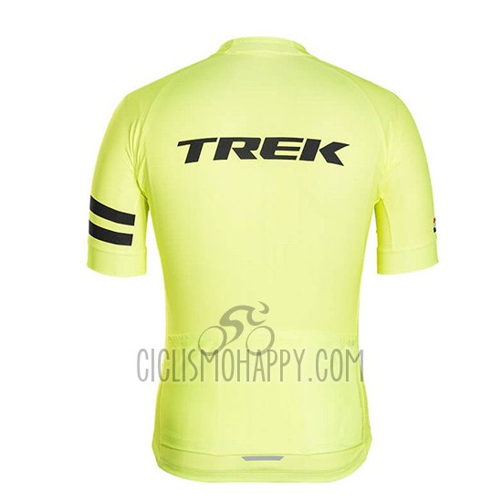 Trek Cycling Jersey Bib Short 2018 Short Sleeve Light Yellow